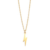 little lucky charm necklace with lightning bolt pendant