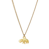 little golden elephant charm necklace