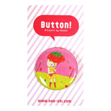 Packaging of Sweets Typhoon Pocky Storm Strawberry Umbrella Sunae Pin Badge